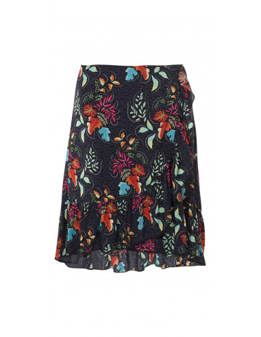 Falda Coline Viscosa Coline Viscosa  Estampada Volantes Falda Coline Viscosa Coline Viscosa Estampada Volantes